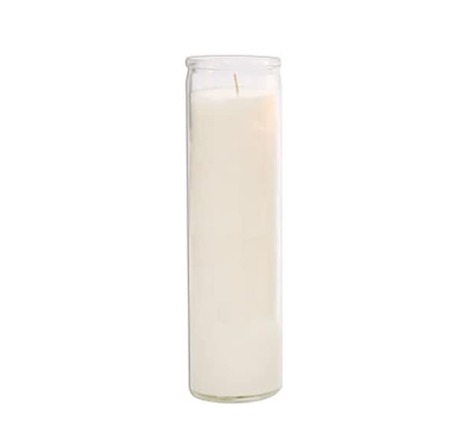 Custom Tall Clear Classic Candle Holder Cylinder Glass Prayer Votive Religious Candle Jar for Wedding House Decoration Glass Jar Glass Bottle