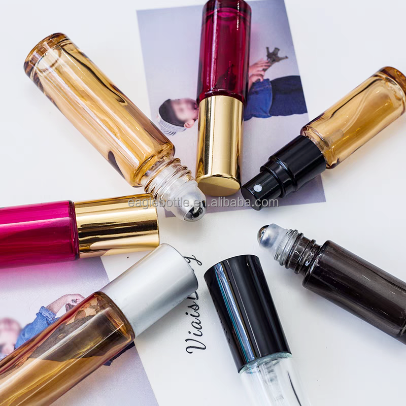 Empty 10ml 20ml 50ml 100ml  Glass Dropper Essential Oil Bottle Roll on Oil Glass Bottle Luxury Perfume Bottles With Cap