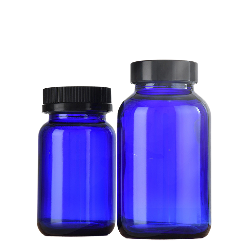 High Grade Medical Amber Capsule Glass Medicine Bottles Amber Empty Wide Mouth Bottles Packaging