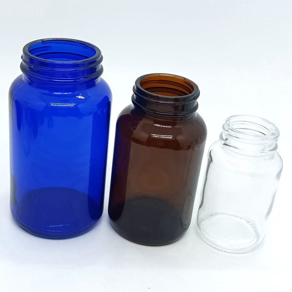Hot Sale 100ml 120ml 150ml 200ml 250cc 60ml 300ml 400ml 500ml Amber Clear Storage Container Capsule Pill Medicine Glass Bottle