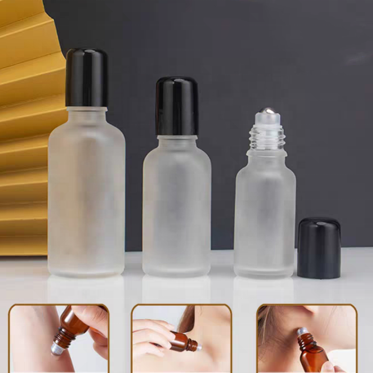Roll on Bottle 5ml 10ml 15ml 20ml 30ml 50ml 100ml Matte Perfume Glass Roll on Bottle with Roller Ball