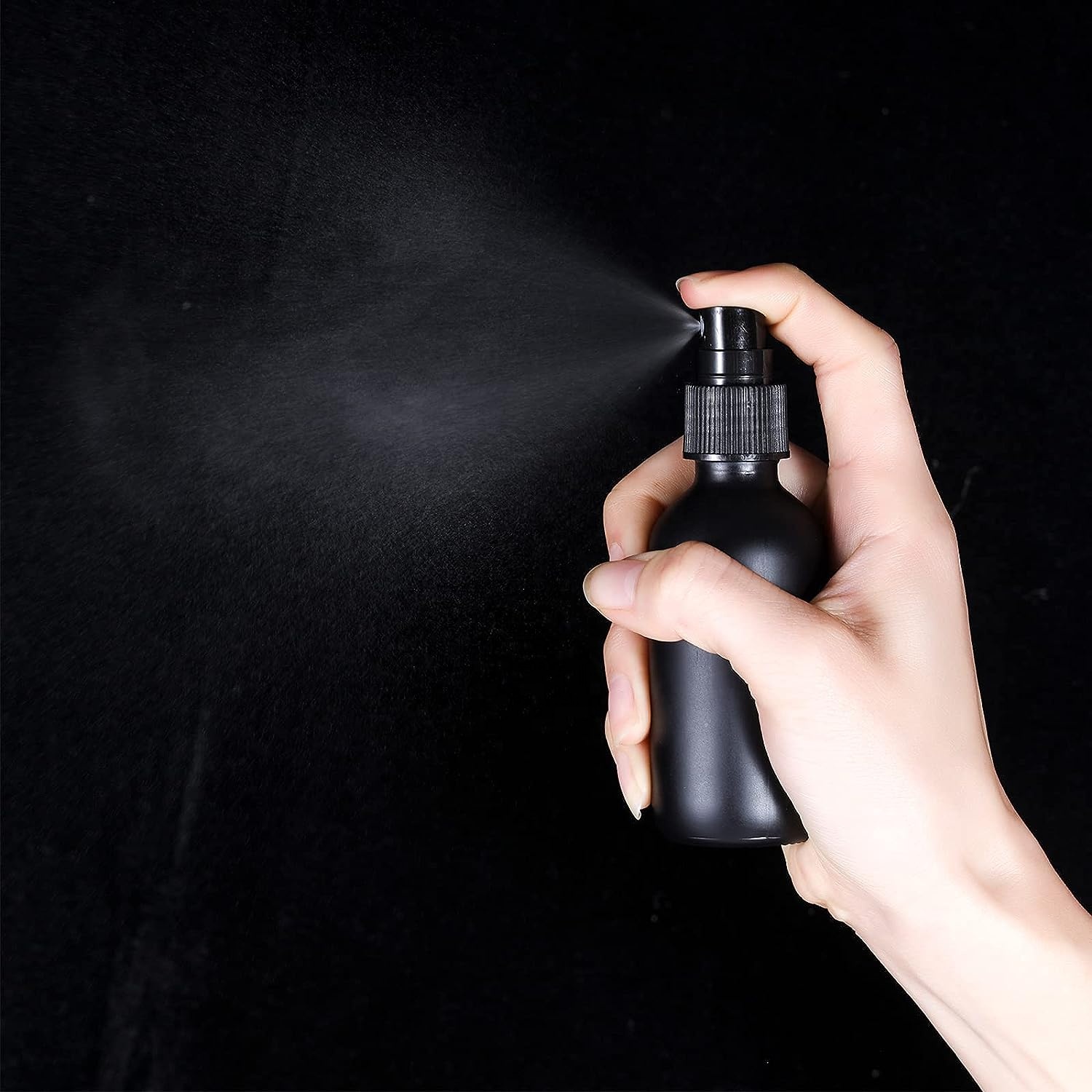 High Quality 1oz 2oz 4oz 8oz 16oz Clear Black 60ml 100ml Body Room Mist Glass Spray Bottle for Cosmetic