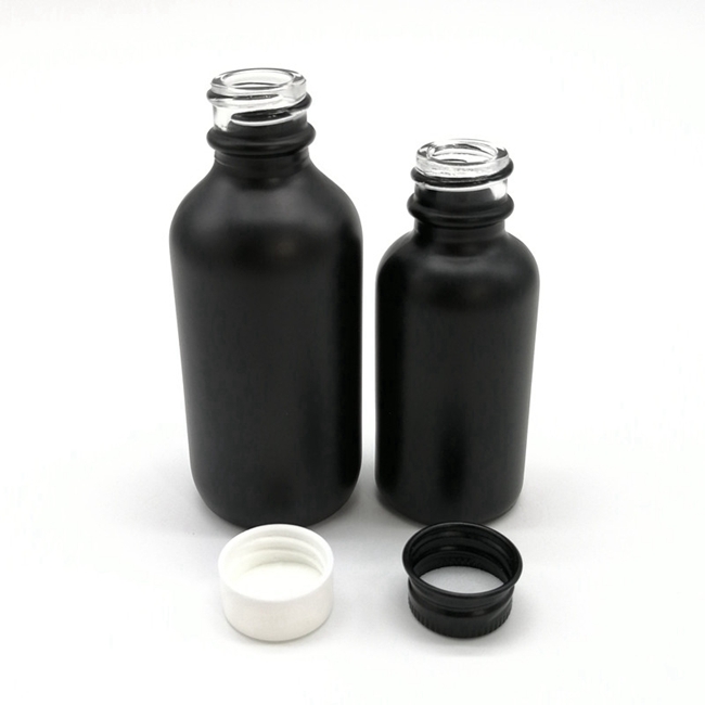 Wholesale Empty 5ml 10ml 15ml 20ml 30ml 50ml 100ml Skin Care Essence Glass Black Essential Oil Bottle With Dropper