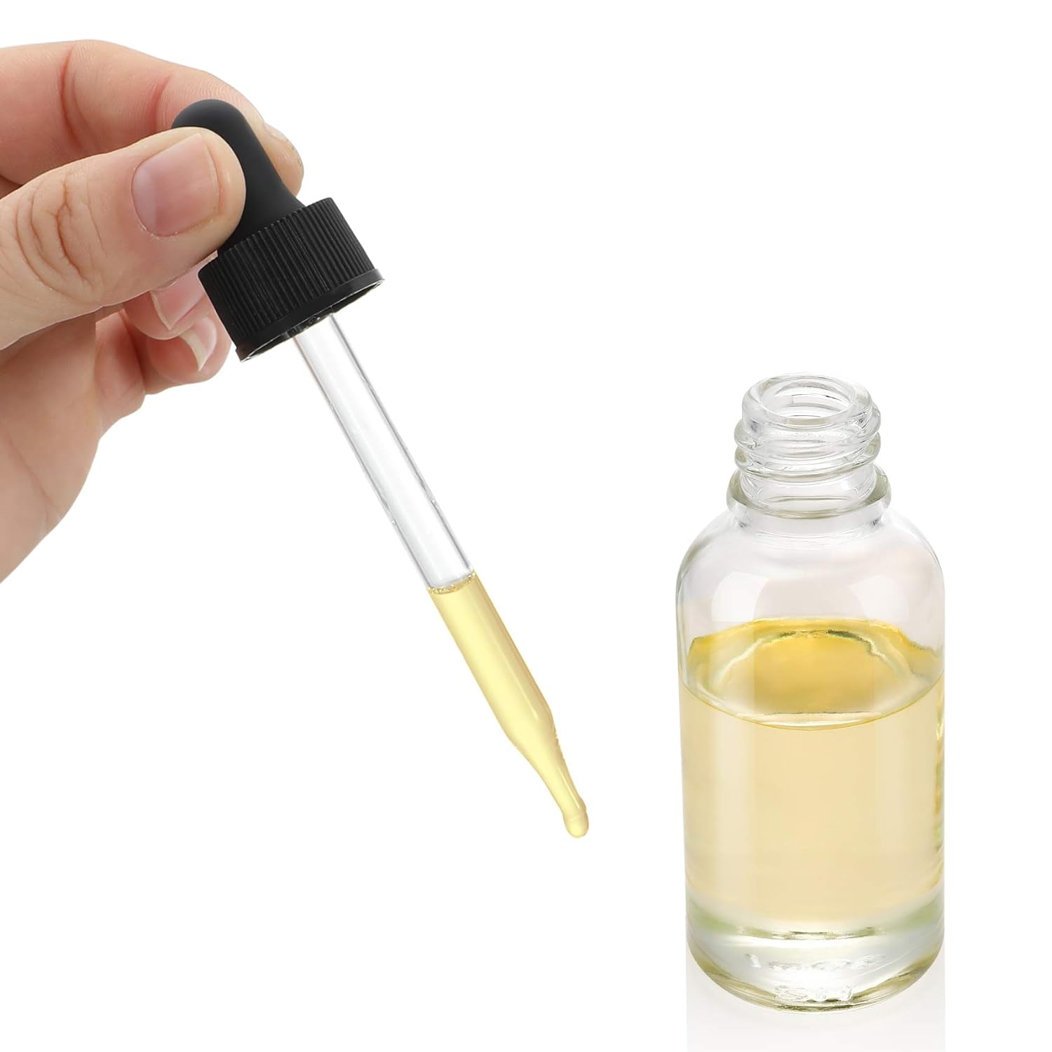 5ml 10ml 15ml 20ml 30ml 50ml 100ml Blue Amber Clear Green Glass Dropper Bottle Perfume Bottle With Gold Black Silver Dropper Top