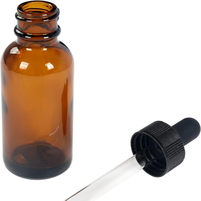 Wholesale Luxury Boston Glass Dropper Bottles Low Price Colored Cosmetic Packaging Personal Care Essential Oils Amber Color