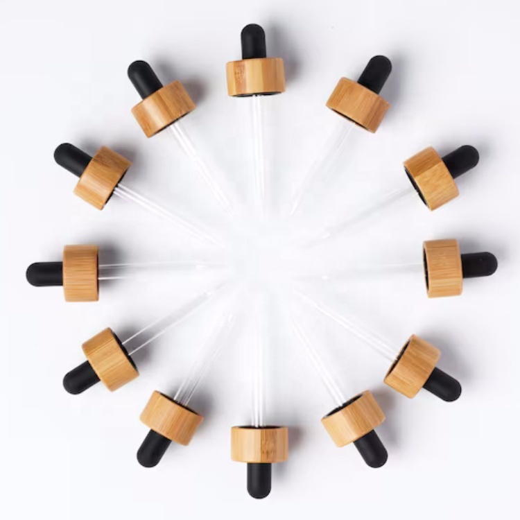 5ml 10ml 15ml 20ml 30ml 50ml 100ml White Porcelain Glass Essential Oil Bottle With Bamboo Dropper Cap for Oil Gb-666s