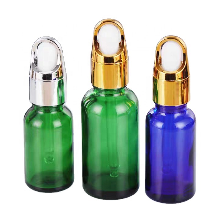 Customized Perfume CanRound Glass Bottles 30 50 Ml Green Glass Bottles for Essential Oil Hot Sale Cheap Essence Bottle
