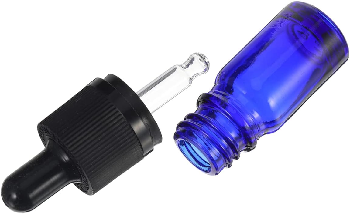 Empty Round Glass Dropper Bottle for Cosmetics Skin Care Essential Oils Perfumes Wigs-5ml 10ml 20ml 30ml 50ml 100ml Sizes