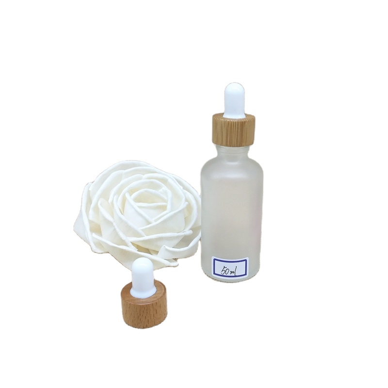 Factory Manufactured Cylindrical Attar Oil Clear Matte Glass Bottle