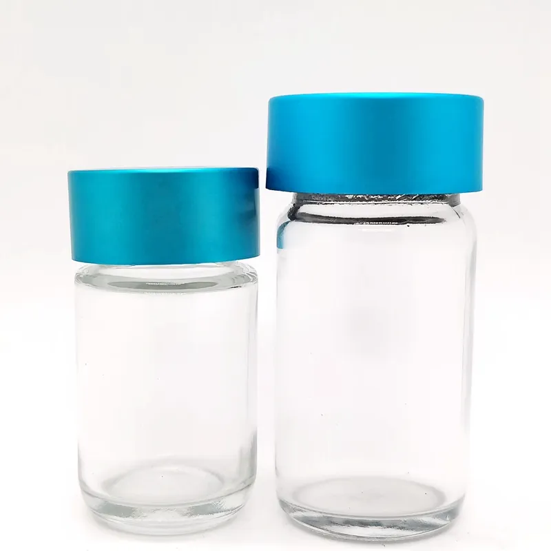 Airtight 5-pack 2.5g Baby Jeeter Jar Packaging Recyclable for Jeeter Joints With Colored Aluminum Cap