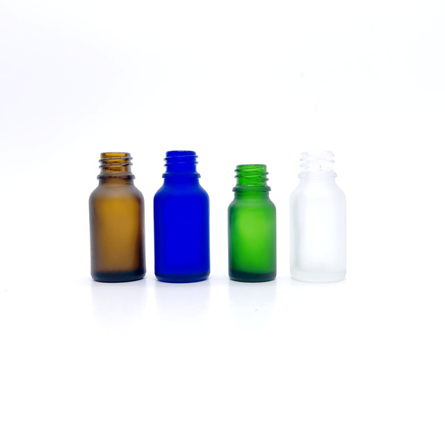 30ml Customizable Pink or Frosted Round Glass Bottle With Dropper for Face Serum Essential Oil Popular Choice for Cosmetics
