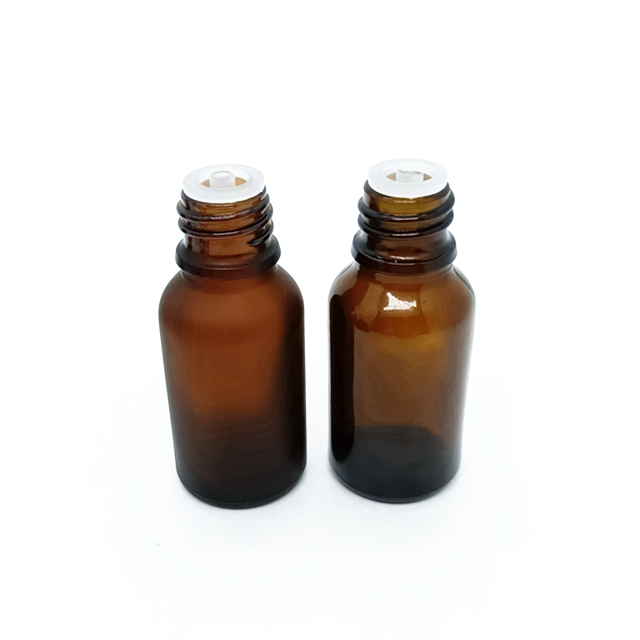 10ml Amber Brown Glass Essential Oil Bottle 18mm Bamboo Wooden Screw Cap Frosted Clear Glass 20ml Mascara Use Hair Usage Stock