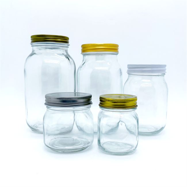 Factory Price 4oz 8oz 10oz 12oz 16oz 32oz Wide Mouth Glass Mason Jar for Jam Canning Food Storage