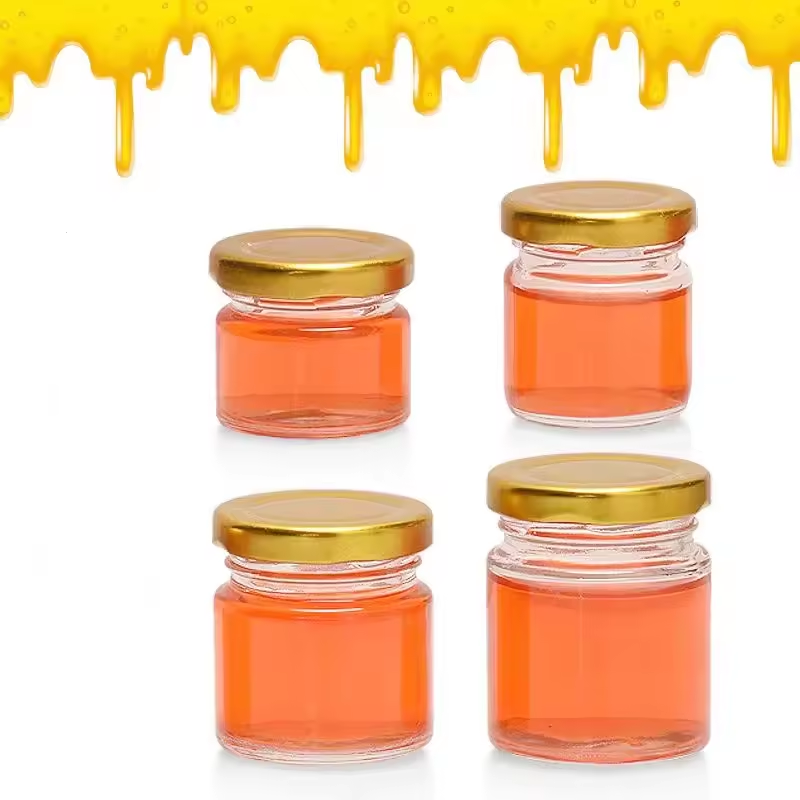 Hot Products 100ml/150ml Round Lid Transparent Glass Jar for Pickles Bottle Beef Pepper Jam Honey Canned Food Glass Jar