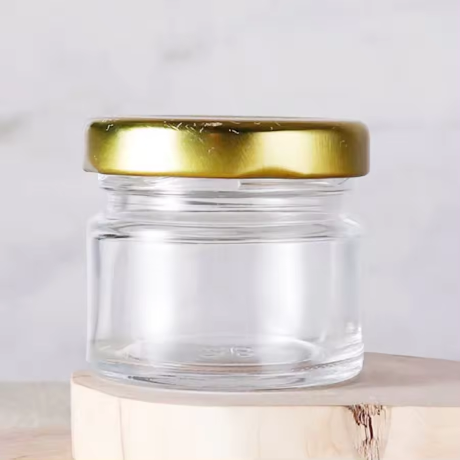 Different Sizes Food Grade Mini Jam Glass Cheap Honey Jar Wholesale Clear 100ml 150ml 220ml 380ml Round Glass Food Storage Jar