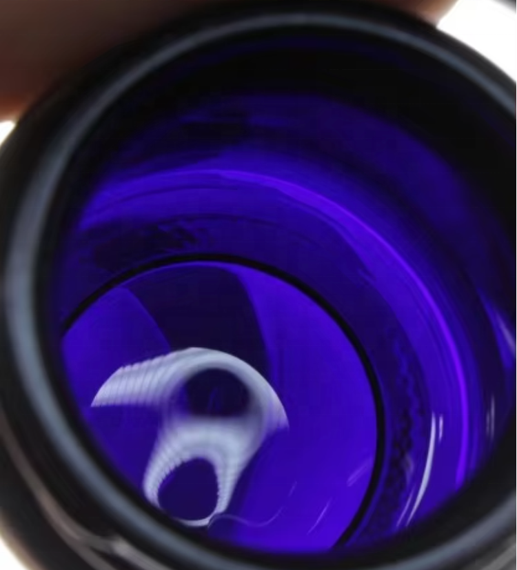 Dark UV Violet Glass Jar 100ml 200ml 250ml 300ml 500ml Smell Proof Powder Jars for Gummy Dried Flowers Supplement Jar