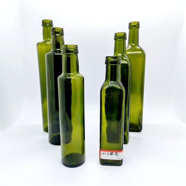 Cooking Oil Antique Green Amber 250ml 500ml 750ml 1l Olive Oil Glass Bottles