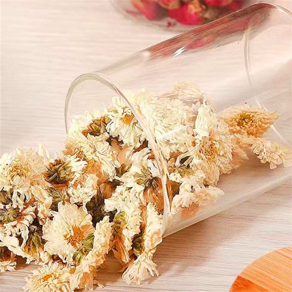 Clear Bamboo Heat Resistant High Borosilicate Glass Food Storage Jar With Bamboo Lid for Spice Kitchen
