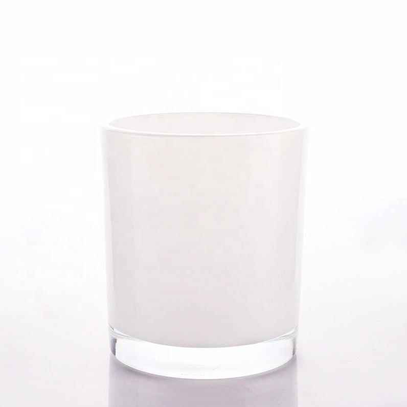Wholesale 10 Oz Clear Glass Candle Jars Custom Label Matte Black Glass Container with 5 Wick White Candle Holder & Lanterns