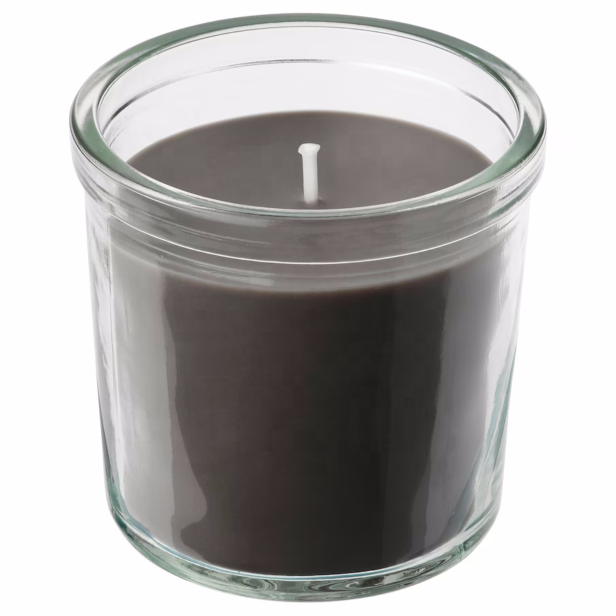 Wholesale Luxury Transparent Glass Scented Candle Jar Easy Open End Candlestick for Household Use Screen Printed Surface