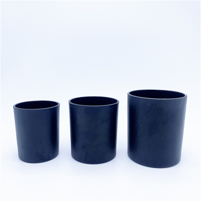 Wholesale 10 Oz Unique Luxury Clear Round Bottom Glass Candle Jar for Candle Making Empty Cylinder