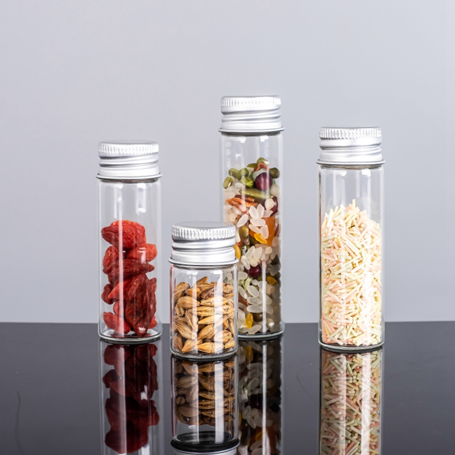 90mm 116mm 120mm Custom Child Proof Packaging Glass Tube P-re Vial Child Resistant Roll Glass Tube With Screw Cap