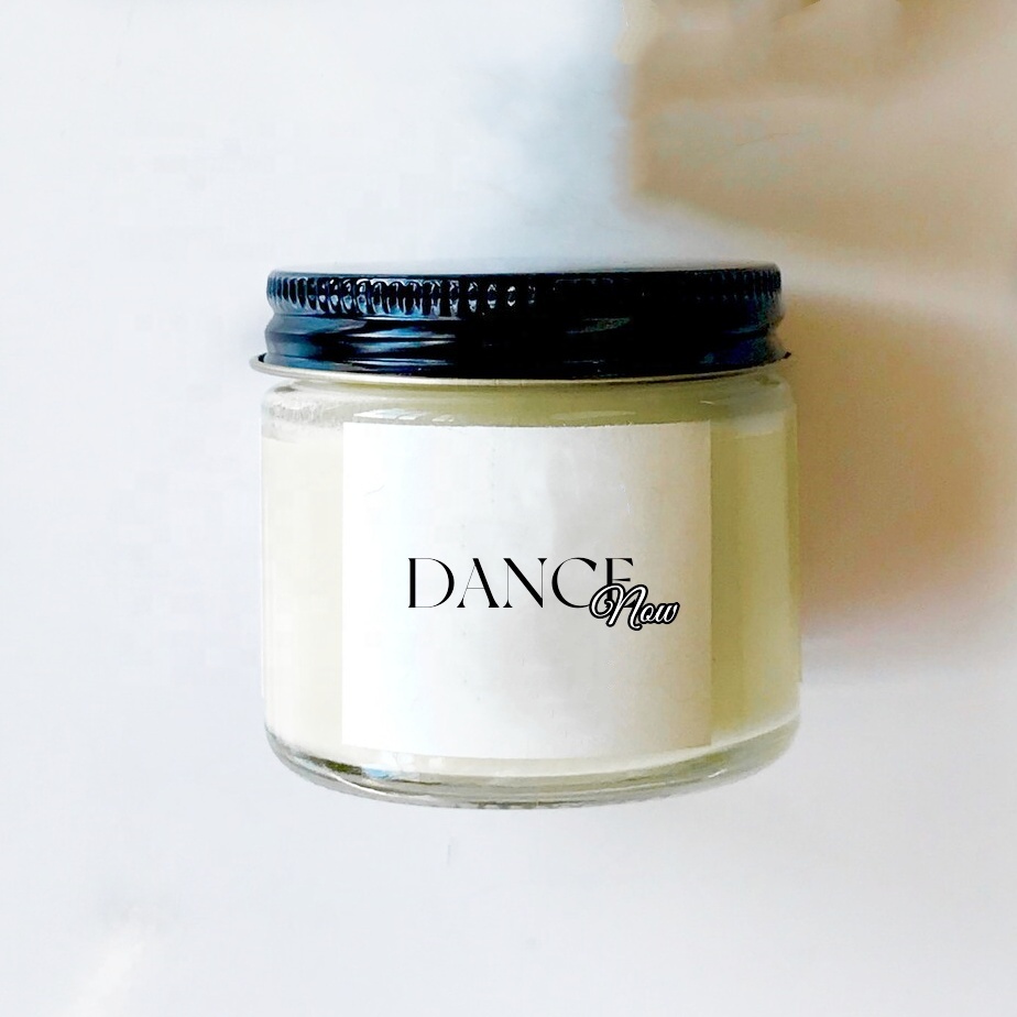 Hot Sales 4oz 8oz 16oz Amber Clear Luxury Empty Straight Sided Glass Candle Jar With Aluminum Metal Lids.For Food Jam