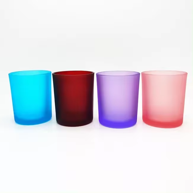 Wholesale Mini Small Transparent Clear Borosilicate Empty Round Glass Candle Vessels Container Jar With Bamboo Wooden Lid
