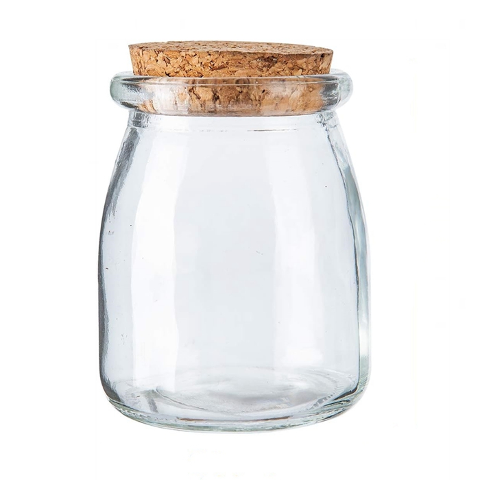 Smokeless Unscented Candle Vessel Beeswax Jar Candle Jars With Cork Lid