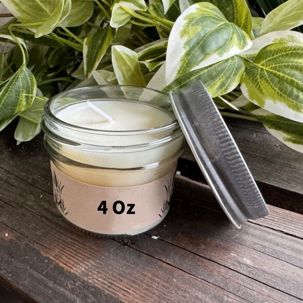 12oz 10oz Customized Logo Round Clear Mason Storage Wide Mouth Glass Candle Jars With Lid