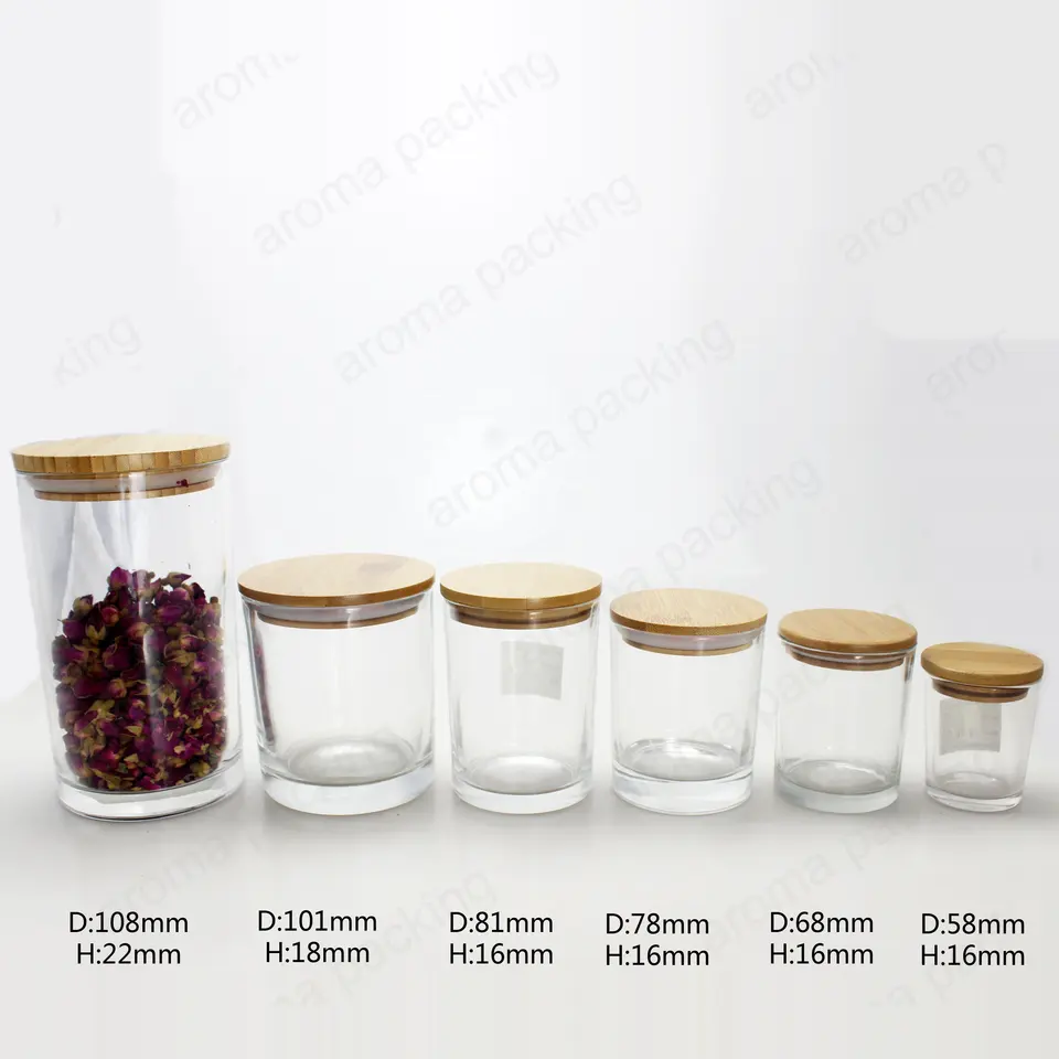 Custom Creative Candle Holders Transparent Egg Shape Aroma Glass Candle Empty Jars