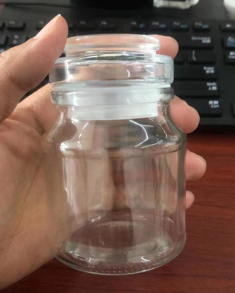 Mini Clear Glass Candle Jars & Lids 4oz(120ml) Small Size for DIY Candle Making Supplies