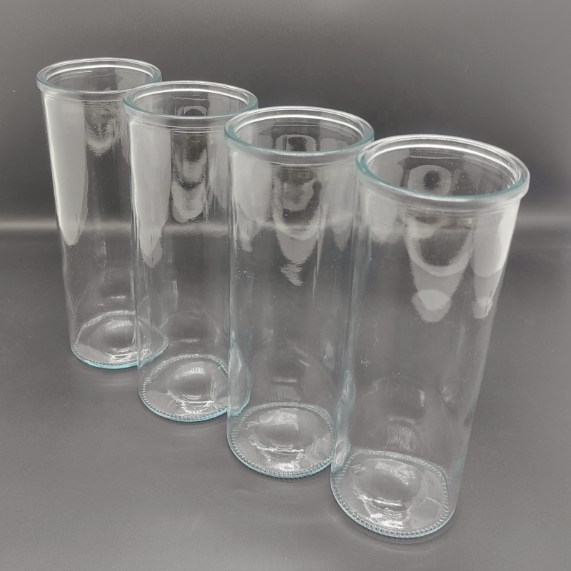 Factory Price Manufacturer Supplier Candle Holder Glass Round Candle Jar Candle Holder