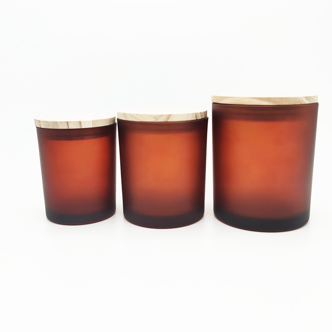 Luxury Empty Unique Cosmetic clear Grey Glass Candle Jars 8oz 10 oz Glass Jar Candle 250ml 300 ml Glass Jar for Scented Candle