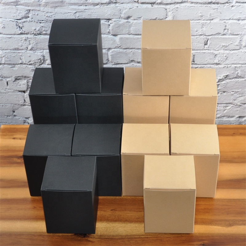 10oz Matte Black Matte White Glass Candle Jars With Metal Lid and Packaging Box Custom Glass Candle Holders for Candle Making