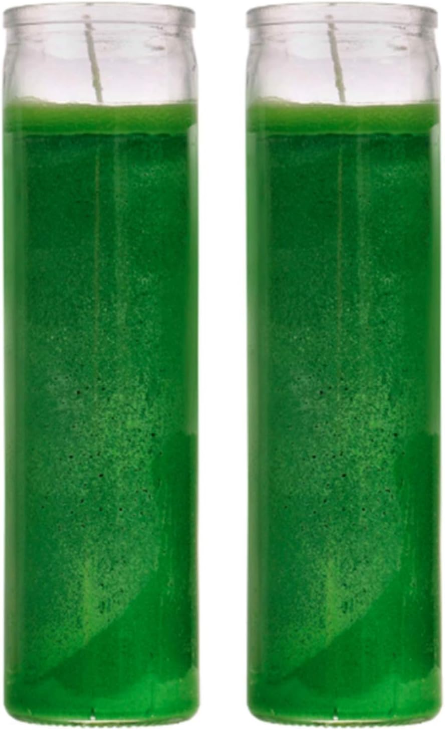 Wholesale Custom 7 Days 8 Inches Cylinder Glass Jar for Religious Candles Offset Printing