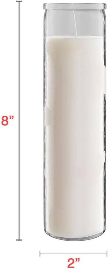 Cheap Price 7 Day Church Glass Candle Jars, Clear Glass Vigil Jars for Candle Inserts