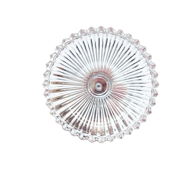 Wholesale Luxury Light New Iridescent Round Shape Glass Candle Jars Candle Vessels With Lids for Candles Making