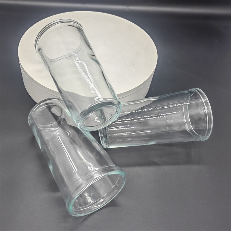 Candlestick Print for Church Prayers With Painted Design Glass Containers or Candles Holders