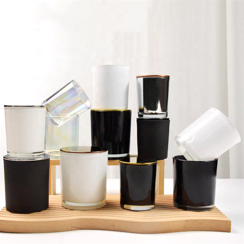 Vintage Candles Holder Vessels 8oz 12oz 16oz Home Fragrance Custom Empty Glass Jars for Candle Making