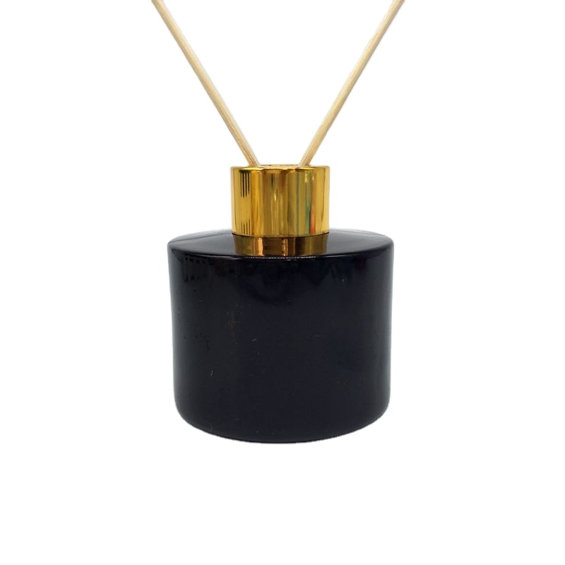 150ml 200ml Empty Luxury Round Clear White Perfume Reed Glass Diffuser Bottle With Screw Lids Wholesale Factory Price