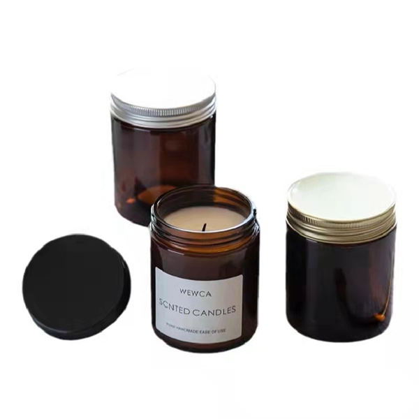 Candles 6 Pcs Unscented  Glass Container Candle, Premium Wax Candles Jar for Sanctuary