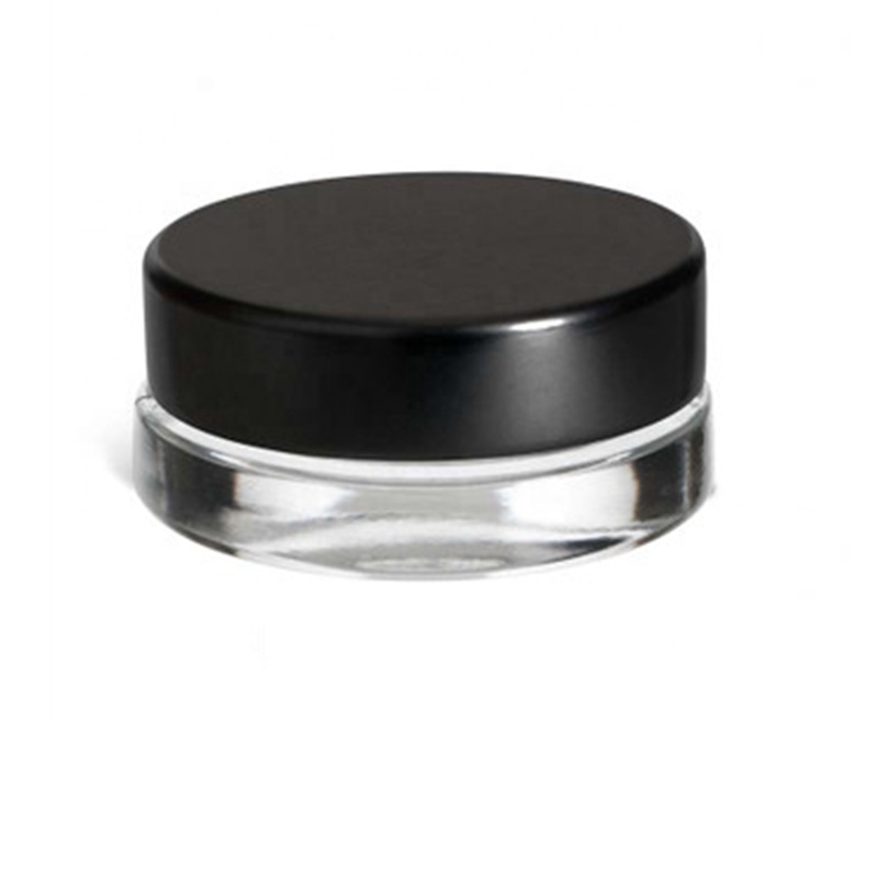 10g 15g 30g 60g 100g Clear Frosted Bottle Cosmetic Face Body Cream Oil Glass Concentrate Powder Jar With Metal Cap