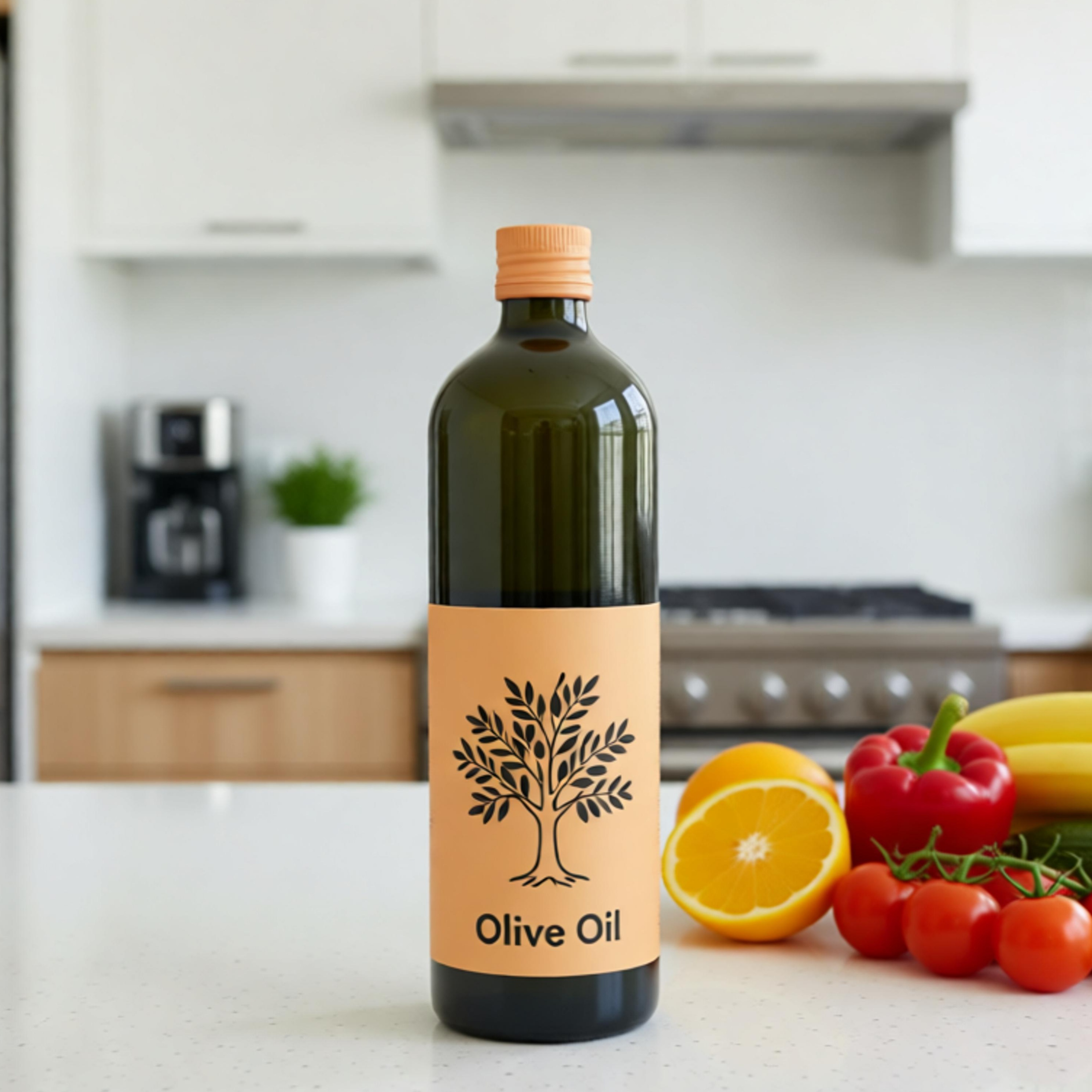 Customized Colorful Matt Green  500ml 1000ml Glass Olive Oil Bottle with Aluminum Cap