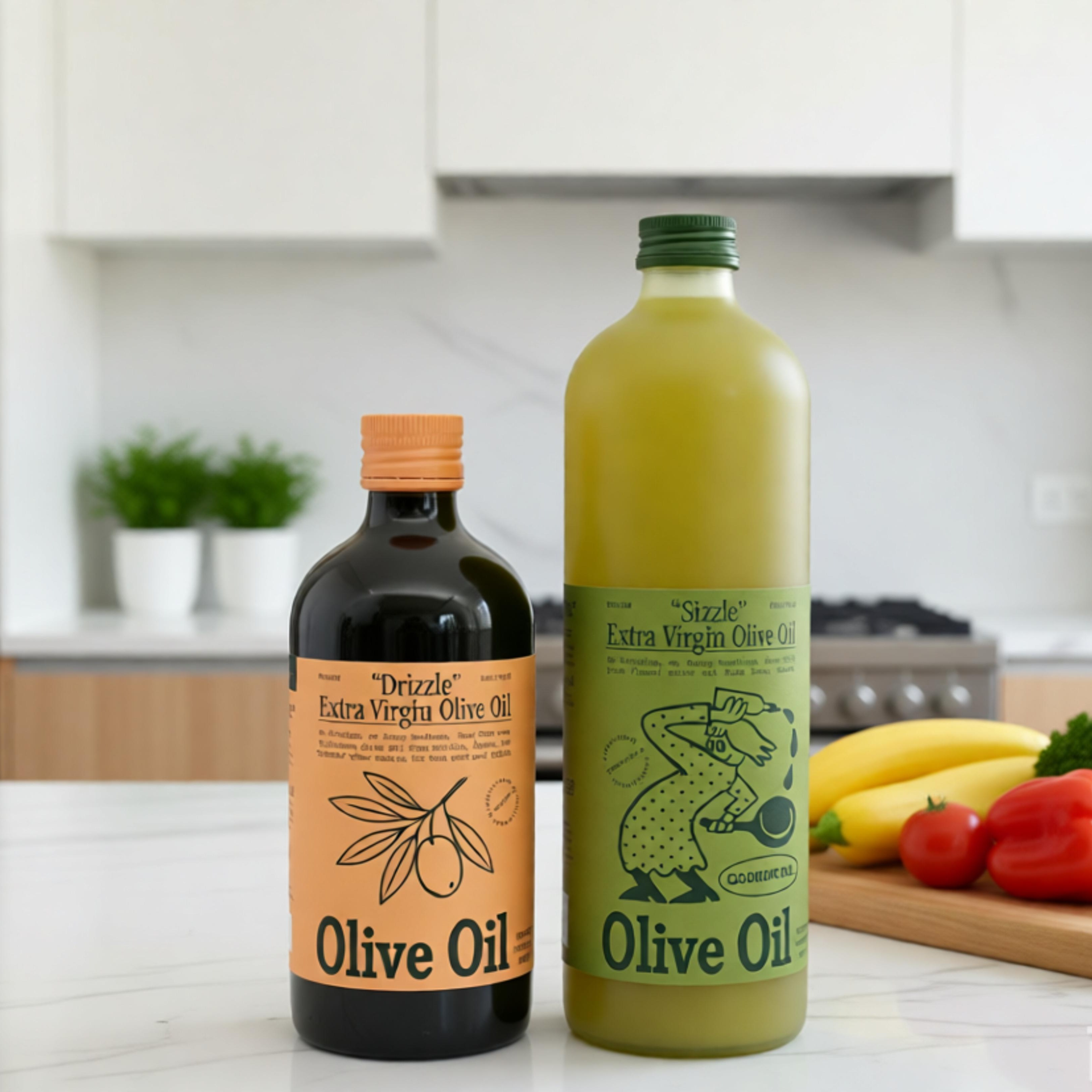 Customized Colorful Matt Green  500ml 1000ml Glass Olive Oil Bottle with Aluminum Cap