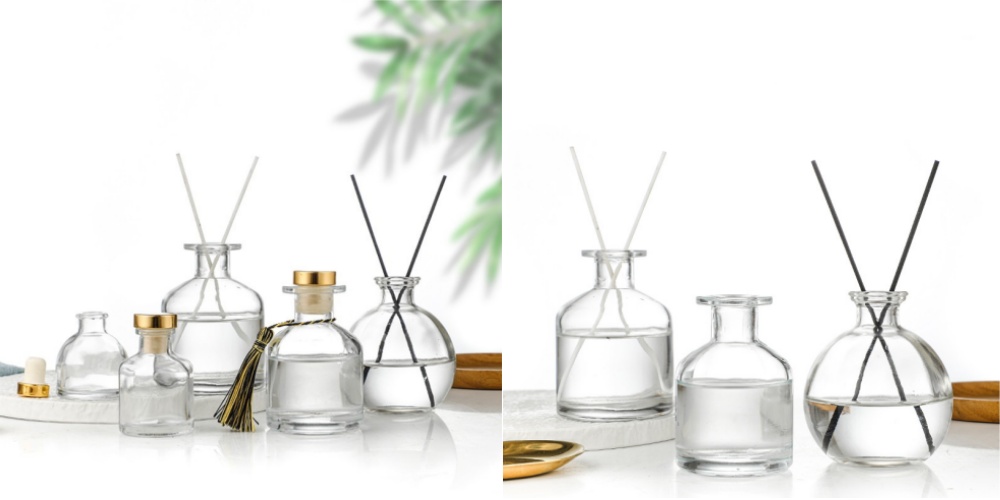 Nordic Style Bulbous Glass Fragrance Bottles