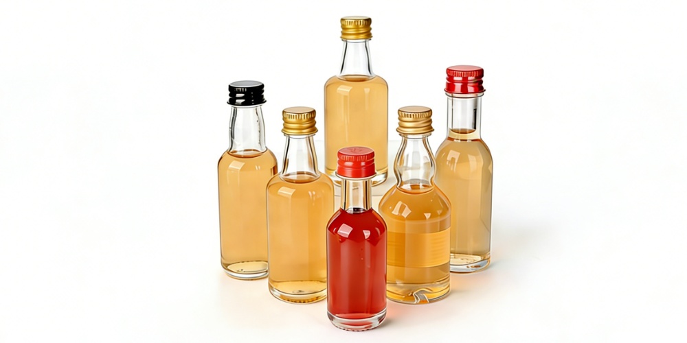 Mini Glass Liquor Bottles Travel Size Alcohol Bottles